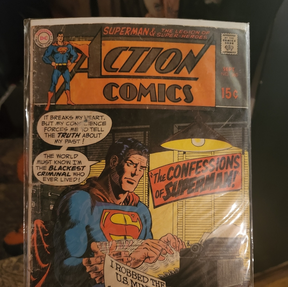 DC NATIONAL COMICS action comics No 380 Superman the confessions of superman.